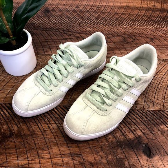 mint green tennis shoes